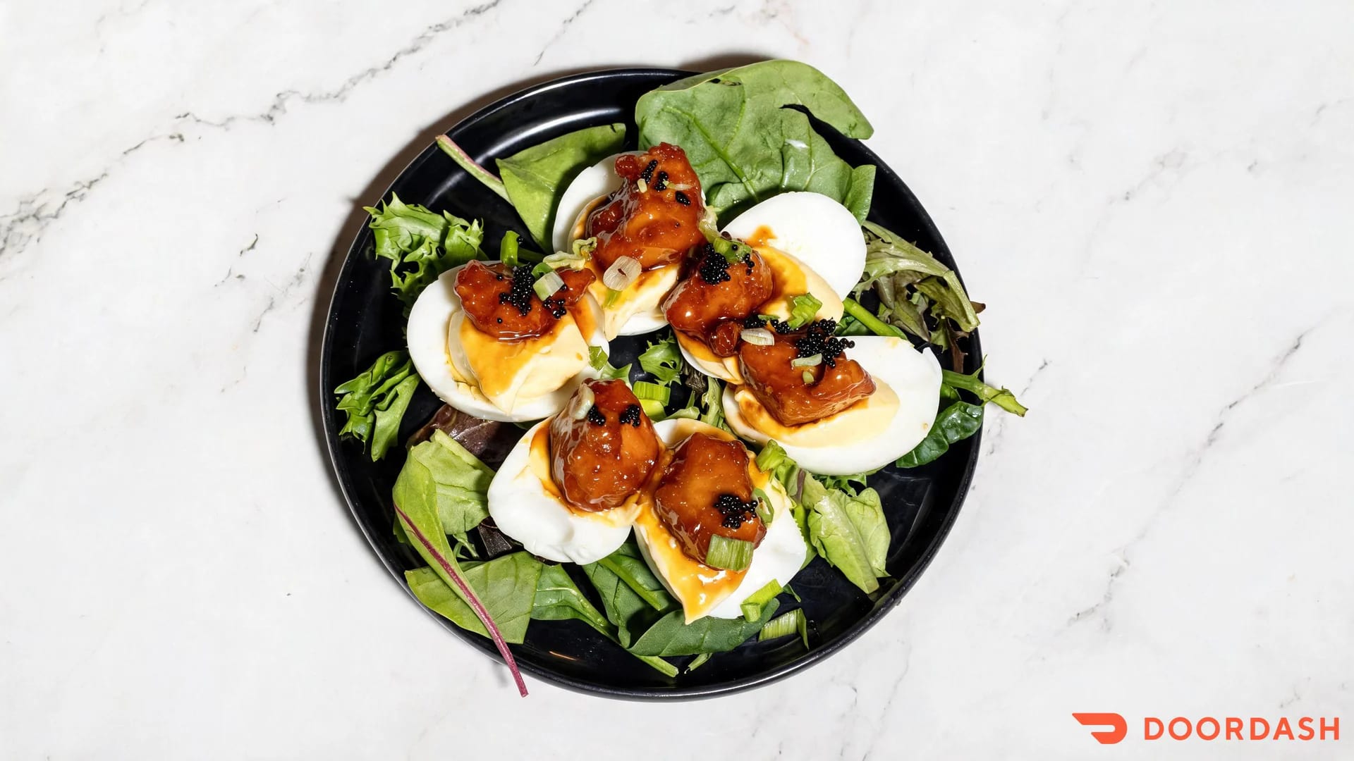 Truffled Deviled Eggs at World Fusion